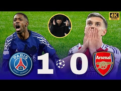 Arsenal 0-1 PSG - UEFA Champions League Highlights & Goals #ucl
