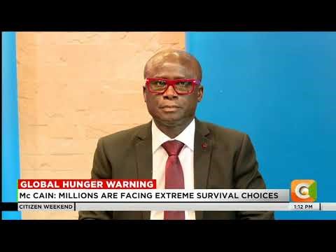 World Food Programme Executive Director Cindy McCain has warned that global hunger is worsening