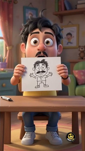 Bunty Was Shocked by His Own Drawing! Bunty Tried to Draw Himself… Then He Saw the Drawing! #Shorts