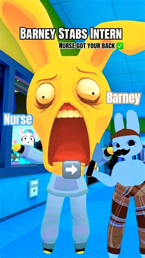 Animal Hospital: Barney Stabs Intern (Nurse Got Your Back) #animalhospital #roblox #vrchat