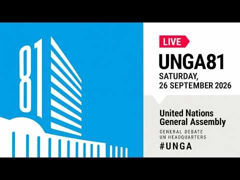 LIVE: UNGA 81 General Debate Day 5 | World Leaders Address UN General Assembly | 26 September 2026