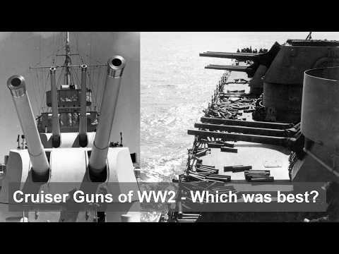 Cruiser Guns of WW2 - Who has the best boom?