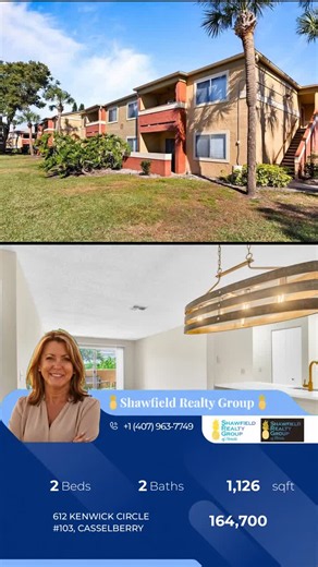 Virtually Staged. Beautifully maintained and thoughtfully updated 2-bedroom, 2-bath first-floor condo in the Oxford Square community of Casselberry. This move-in-ready unit features a highly… | Carrie Sue Shawfield