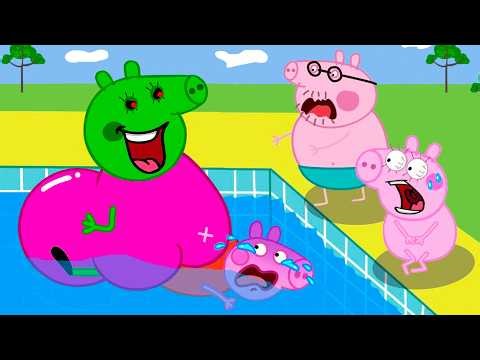Mutant Mom Why did she turn into a green alien 👽 Peppa Pig Animation