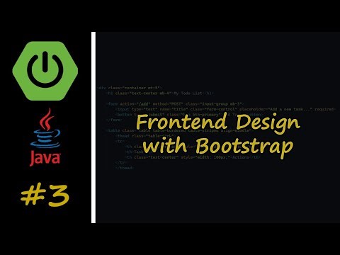 Build a Todo App with Spring Boot | Part 3: Frontend Design with Bootstrap