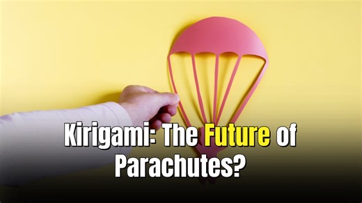 Engineers reinvent the parachute using Japanese paper-cutting art kirigami