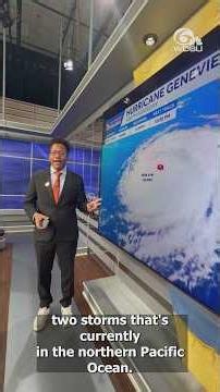 Hurricane Genevie and Fausto strengthens in the Pacific