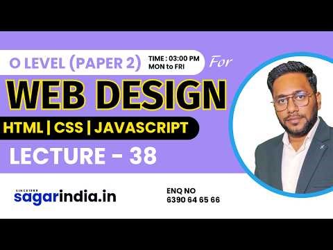 Web designing(JavaScript Class) Lec -38 | Basic to Advance| Complete Course for O level Student |