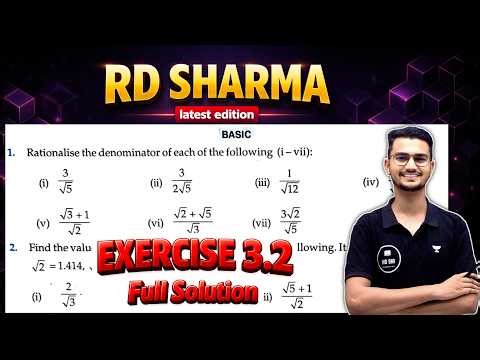 Class 9 RD Sharma | Chapter 3 Ex3.2 Solution | MD Sir Class 9