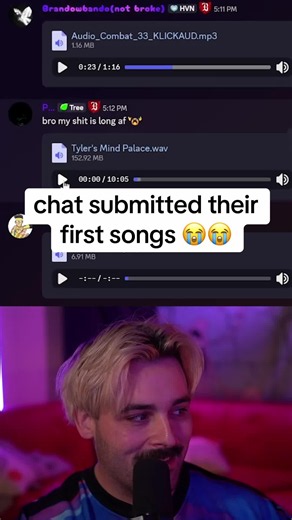 Chat Submitted Their First Songs — Tyler's Mind Palace Reaction