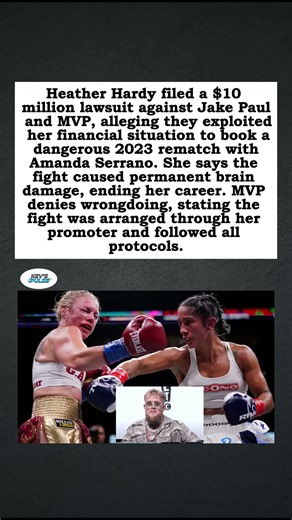 Heather Hardy Sues Jake Paul for $10M Over Career-Ending Injuries 🥊⚖️ #shorts