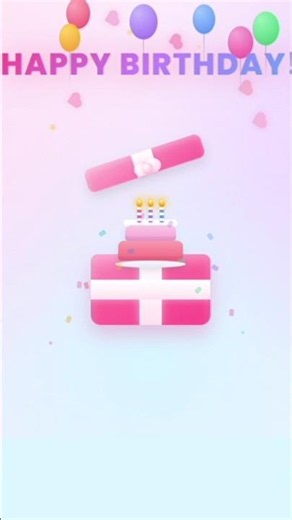 Birthday Pip up Animation ✨🩷 |using html and CSS #coding #html #viral #shorts #code #css #vedio