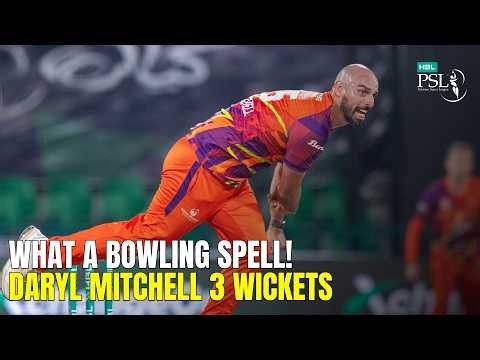 Daryl Mitchell Takes 3 Wickets | HBL PSL 11 Match 10 🏏🔥 | Rawalpindiz v Karachi Kings | MZB1U