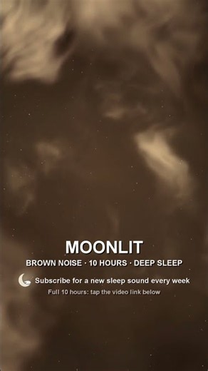 Can't sleep? Moonlit brown noise for deep sleep 🐑 #shorts