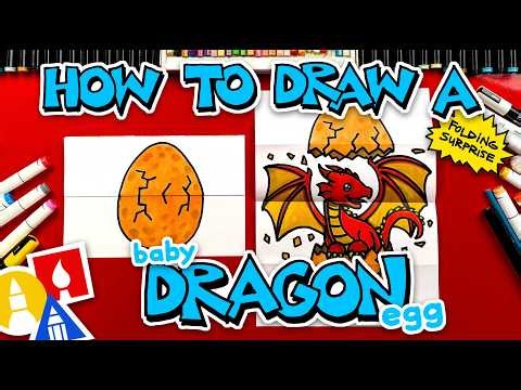 How To Draw A Baby Dragon Egg Folding Surprise