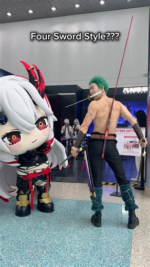 One Piece IRL: Zoro vs Alpha Mascot!