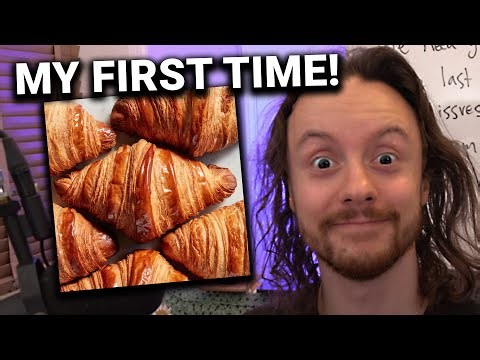 My FIRST TIME Baking CROISSANTS! Christmas Eve Hangout with Milo - don't spend Xmas Eve alone :)