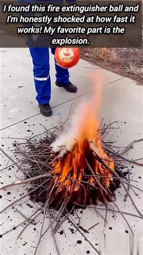 Watch This Fire Ball Put Out Flames In Seconds