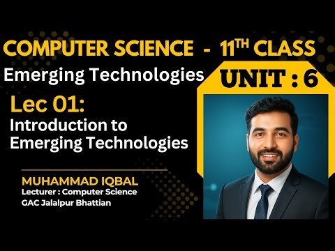 Introduction to Emerging Technologies | Cloud Computing & Blockchain | 1st Year CS | Lec 01