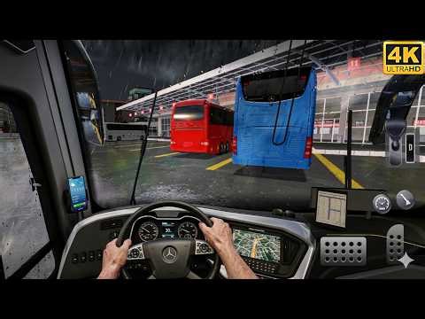 Bus Simulator Ultimate : Mobile Gameplay | Drive the Luxury Marcopolo Paradiso G8 1800 Bus in Rain