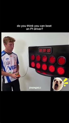 Can 🤔You Beat a Formula 1 driver 🤯 in reaction test? #f1 #formula1 #motorsport