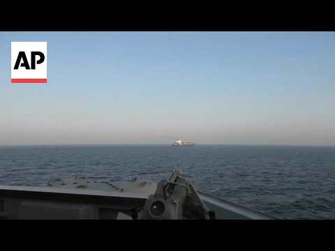 US Navy seizes an Iranian-flagged cargo ship near the Strait of Hormuz