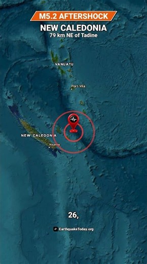 Did you feel it? M5.2 Earthquake Near New Caledonia Today #Shorts