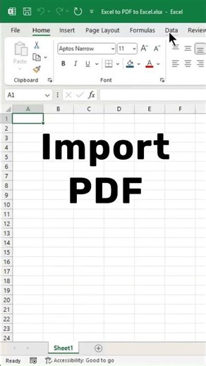 Convert PDF to Excel & Excel to PDF (Easy!) #excelwithbrainbell