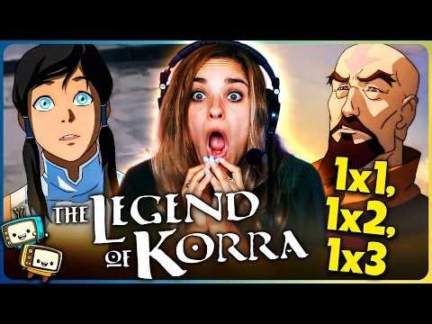 THE LEGEND OF KORRA (2012) Season 1 Episodes 1x1, 1x2, 1x3 Reaction! | First Time Watch!