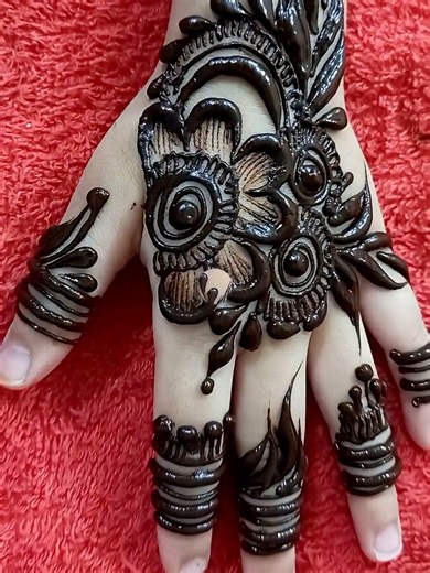Easy Arabic Trick Mehndi Design #pleaseunfreezemyaccount🥺🥺 #hennamehndivip #mehndiart #foryoupage #mehndidesign