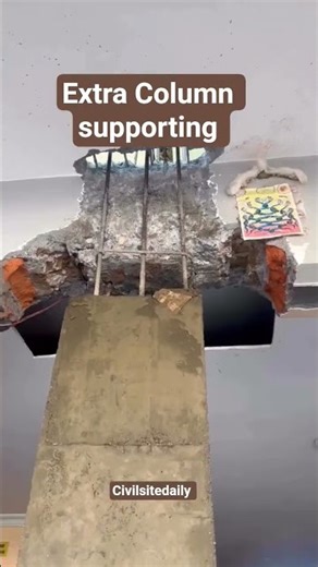 post supported column,extra support column jacketing video. most useful construction channel #shorts