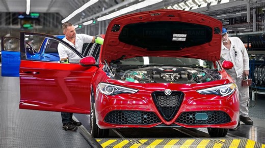 Exploring Alfa Romeo's Italian factory and its production line processes