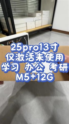 #苹果笔记本电脑 #高刷平板 #平板没白买 学习办公绘画 iPadpro2025 国行仅激活未使用 满电