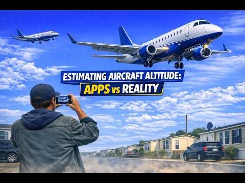 How High Is That Airplane? Estimating Altitude with FlightRadar24 + Real Flyovers
