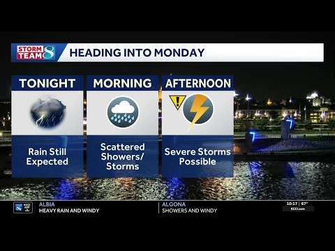 Iowa weather: Storms return tonight, more possible Monday