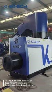 1000KG/H BOPP Waste Plastic Recycling Crushing& Pelletizing Machine #plastic