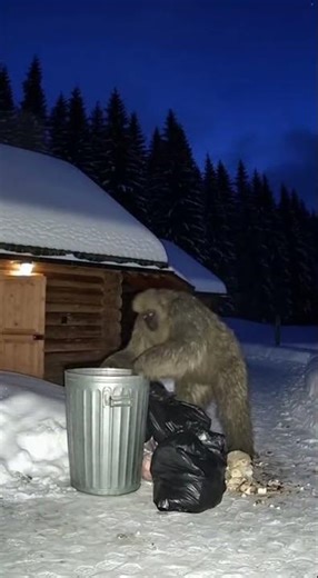 The Snowman STOLE My Trash Can 😳❄️