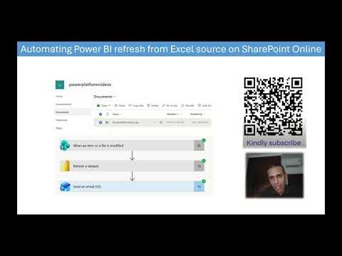 Automating Power BI refresh on an Excel datasource loaded on a SharePoint online document library