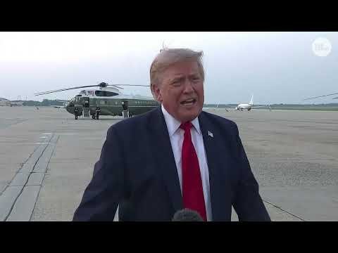 Trump addresses Spain and World Cup final, Iran war & Canadian wildfires after trophy presentation