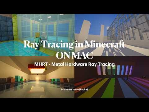 Ray Tracing in Minecraft on Mac - MHRT: Metal Hardware Ray Tracing | Hardware accelerated RT on Mac