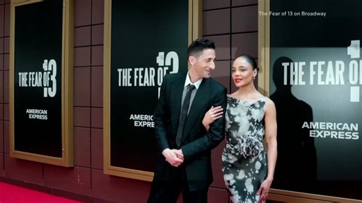 Adrien Brody and Tessa Thompson celebrate 'The Fear of 13'