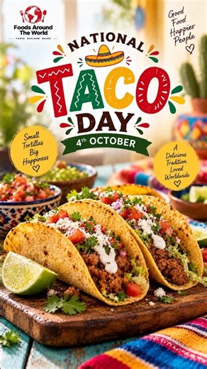 Tacos: A Fiesta in Every Bite! | National Taco Day | 4th October #Shorts