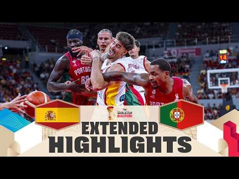 Spain 🇪🇸 v Portugal 🇵🇹 | Extended Highlights | FIBA Basketball World Cup 2027 European Qualifiers