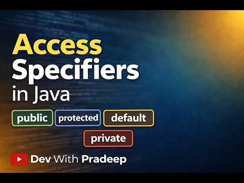 Access Specifiers in Java | Public vs Private vs Protected vs Default