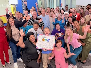 Boy who went viral sharing rare cancer journey celebrates being cancer-free