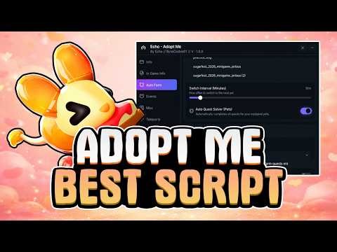 [ WEEK 3🍬] Adopt Me Autofarm Script | Candy Farm | Cash Farm | AUTO GROW EGGS & PETS