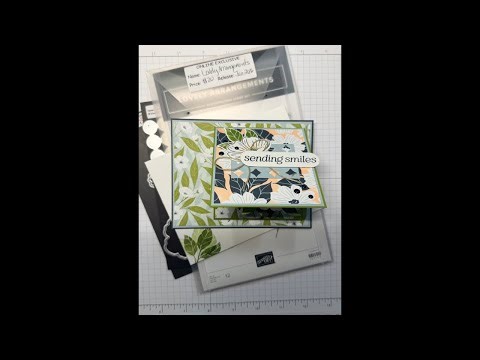 Stampin Up//Pop-Up Petals//Lovely Arrangements//Lovely Blossoms DSP//Fun Fold//Online Exclusive