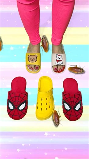 Spider cockroach sandals 🪳🕷️ bug invasion slippers 🪲⚔️ #trendingshorts #love #viralvideo