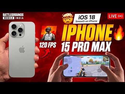 Super Smooth + 120Fps Test In iPhone 15 Pro Max Bgmi 4.1 Update | iPhone 15 Pro Max #bgmilive