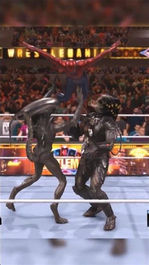 Spider-Man & Venom vs Xenomorph & Predator | INSANE Marvel vs Alien Hunters! #wwe #marvel #spiderman